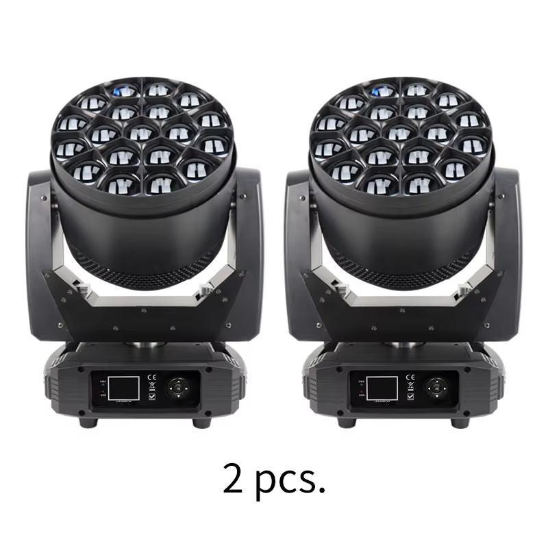LED DMX Movingheads 19x25w RGBW 4in1 BEE EyE LED Beam Wash Zoom Moving Head Club Concert Bar atmosphereLight