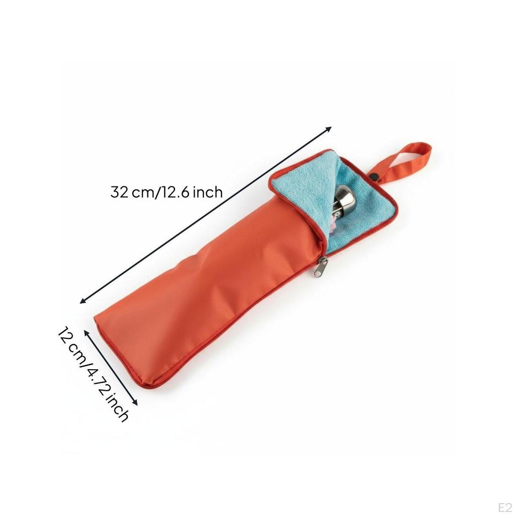 Portable Wet Umbrella Case Hangable Absorbent Rain Gear Pouch Foldable for Travel, Handbag, Backpack