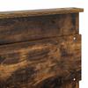 Bed Frame Smoked Oak 180 x 200 cm Solid Pine Wood