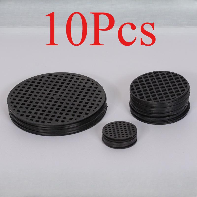 10Pcs Flowerpot Bottom Hole Ventilation and Drainage Pad Plastic Mesh Pad for Succulents To Prevent Soil Leakage and Pad the Bottom
