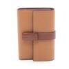 Used Vertical Wallet Small Tri-fold Wallet C660S86X01 Leather Brown Used Women