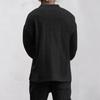 Men'S Large V-Neck Loose Casual Long Sleeved Shirt Sports Top