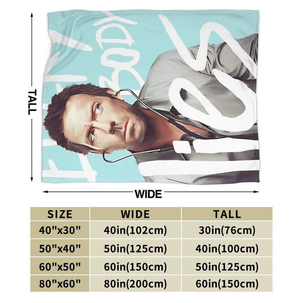 Doctor House Blanket Quality Warm Throw Blanket Winter Boy Girl Couch Bed Print Bedspread