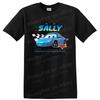 Sally Cars Character T Shirt for Kids, Fun Cartoon Design Tee for Fans