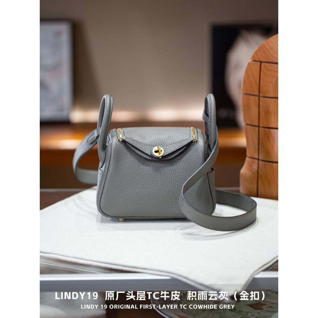 Kazilan Lindi 19cmTC Leder Arzttasche Hardware Handheld Umhängetasche Schultertasche Damen Tasche Trend