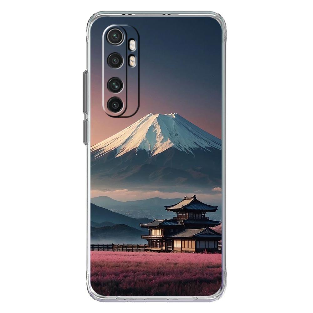 Phone Case For Xiaomi Mi Poco X7 X6 X5 X3 F7 Ultra F6 Pro F3 15 14T 14 13T 11 12 13 Lite Cover Japan Mount Fuji Cherry Blossom