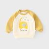 Cotton Kids Thermal Shirt Long Sleeve Top Cartoon Print Comfortable Basic Wear Soft Infant Shirt Class A Safety