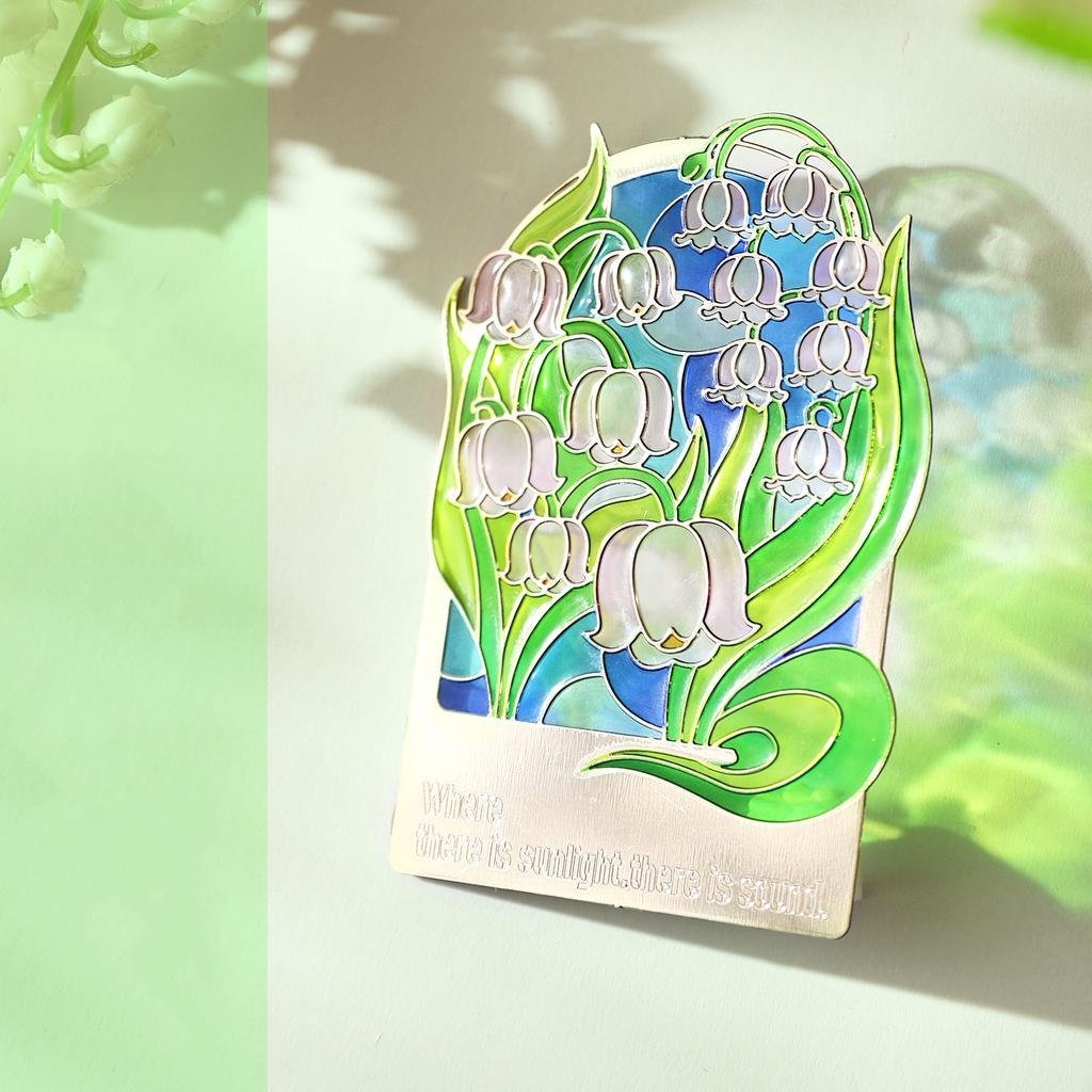 Metal Hollow Bookmark Floral Design Reading Page Marker For Students Teacher Gift Graduation Stationery Refrigerator Magnet Deco