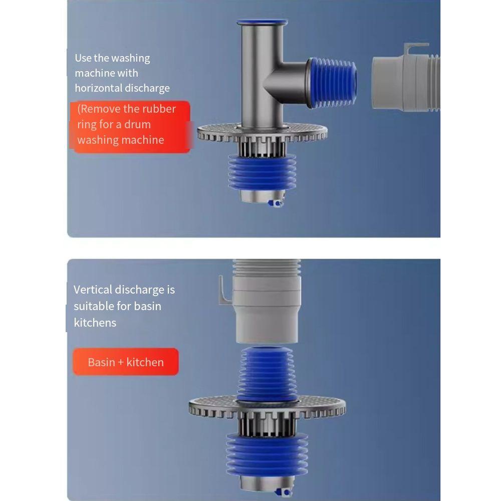 Multi-functional Floor Drain Adapter Universal Sewer Connector Sink Elbow Pipe Connector Kitchen