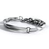 SEWNSWEN GEWOBEN SWEN SILBER DOPPEL DÜNNLINIG VERDREHTES Armband