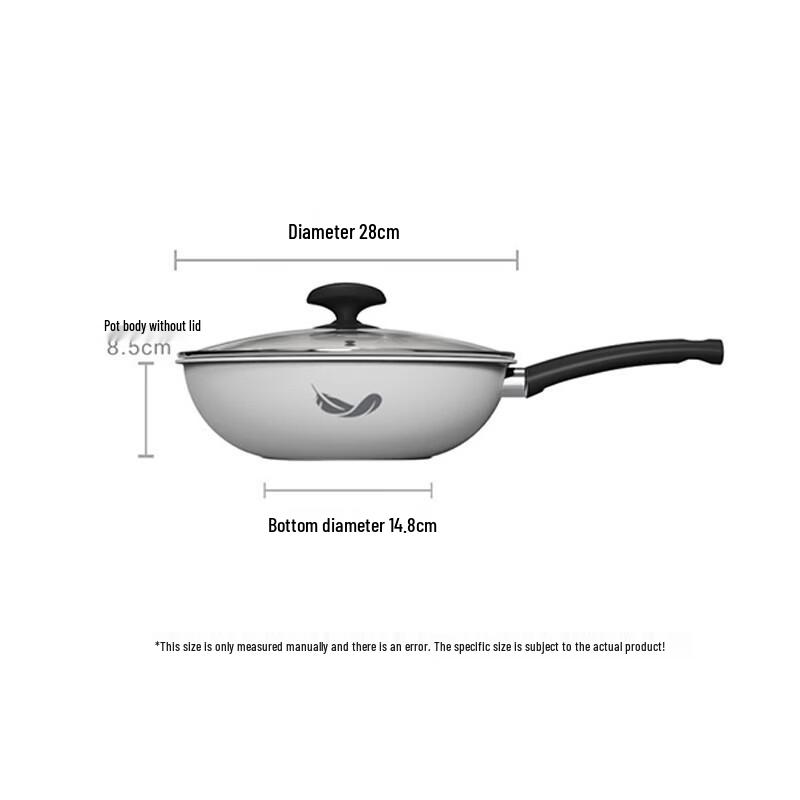 Bear Non-stick Multi-Function Wok 28cm