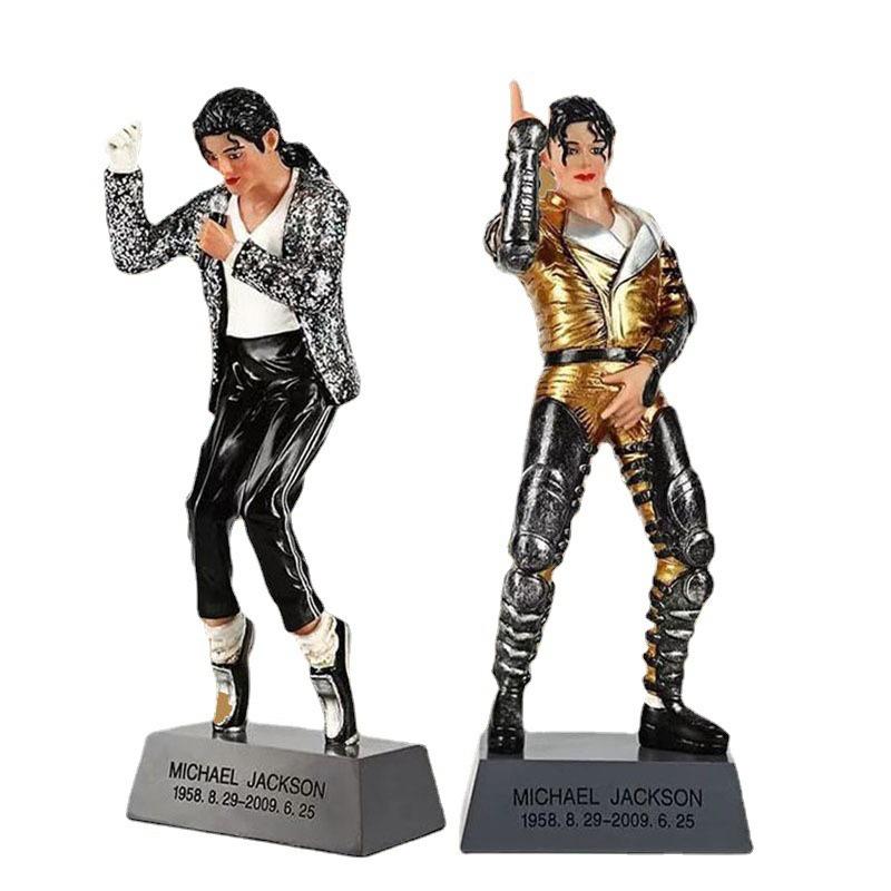 Jackson Resin Figurine: American-Style Celebrity Home Decor Doll