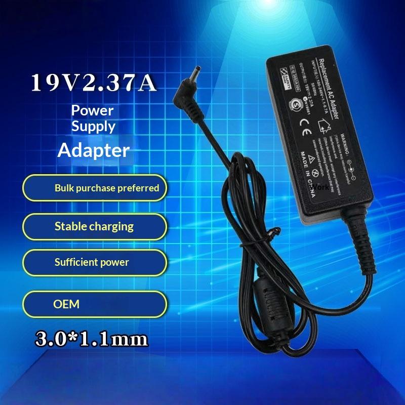1 Set Caricabatterie per Laptop 19V 2.37A 45W per Acer Travelmate P214 Tmp214-52 P214-53 P214-54 P215-52 A314-36P A314-22