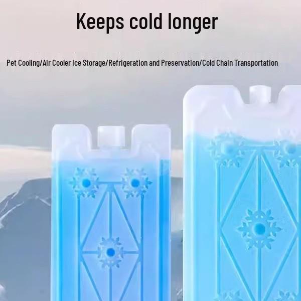 Wiederverwendbarer Eisbeutel mit Eiskristallen für verlängerte Frische – Isolierte Kühlbox