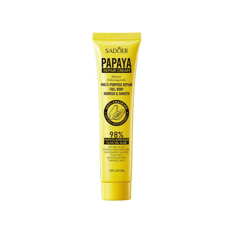 SADOER Papaya Moisturizing Cream Anti Cracking Repair Hydrating Heel Neck Face Universal Body Cream Skin Care Products