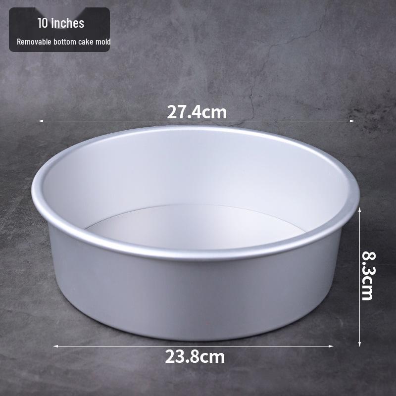 Heart-Shaped Anodized Chiffon Cake Mold with Removable Bottom