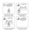 Yuqilong Rechargeable Motion Sensor LED Ceiling Light, 6000K White with Remote