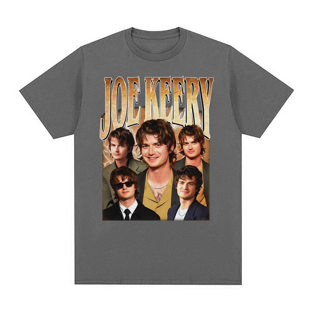 New Arrival Joe Keery Vintage Graphic Tshirt Unisex Fashion Gothic Short Sleeve Oversized T Shirts Casual Cotton Fans T Shirt