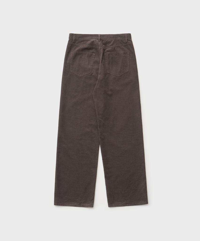 ANOTHER OFFICE Kurt Light Corduroy Pants (Charcoal Brown)