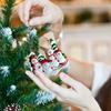 4 Pieces of DIY Christmas Snowman Pendant Christmas Tree Decoration