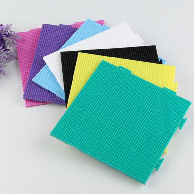 Non-Toxic Yantjouet 2.6Mm 10Pcs/Set Hama Beads Mini Beads Colorful Pegboard White Black Pink Green Blue Template Board Circular Square