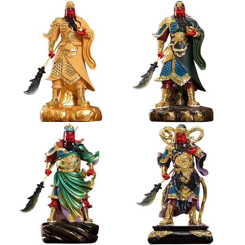 Deity Figurine Guan Gong God of Wealth GuanGong Statue Ornament Domineering Buddhism Guan Yu Home Decor Worship