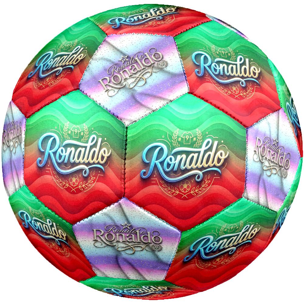 Ronaldo's Frozen Journey Size 5 Soccer Ball Machine Sewn Indoor/Outdoor Training and Matches Sports Enthusiast Gifts
