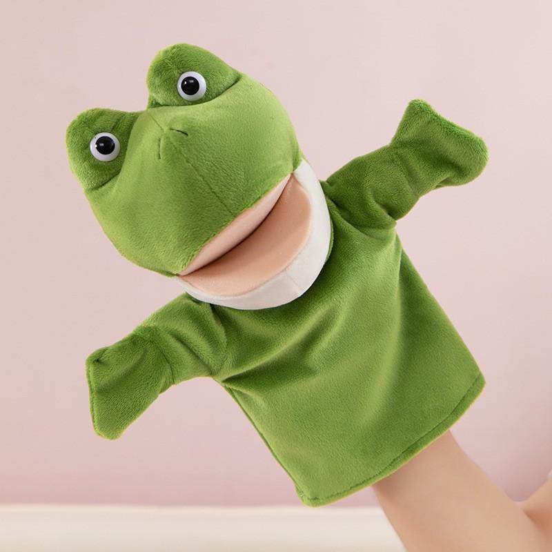 non-toxic Stuffed Plush Animals Toys Hand Finger Story Puppet cute Dolls Educational Baby Toys Lion Elephant Bunny Monkey Children Gifts