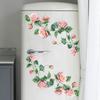 Removable Peony Vine Wall Sticker for Living Room, Bedroom, or Glass Cabinet