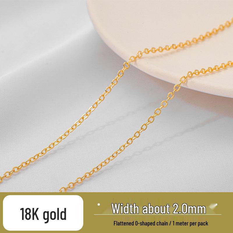 18K Gold-Filled O-Chain Necklace, Bracelet & Earrings Extension - DIY Jewelry Materials