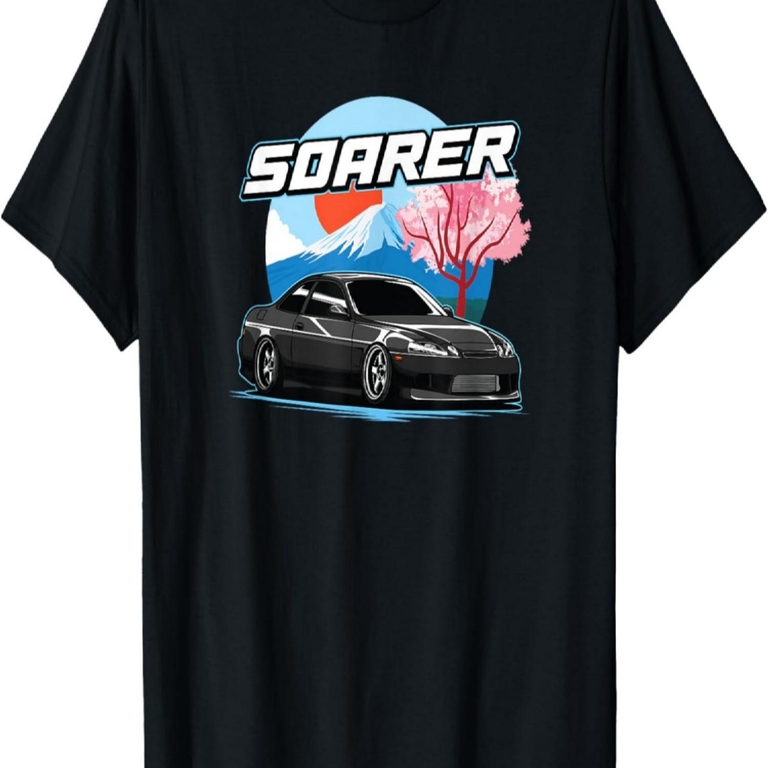JDM Soarer SC 300 SC 400 Cherry Blossom Tree Graphic T-Shirt S