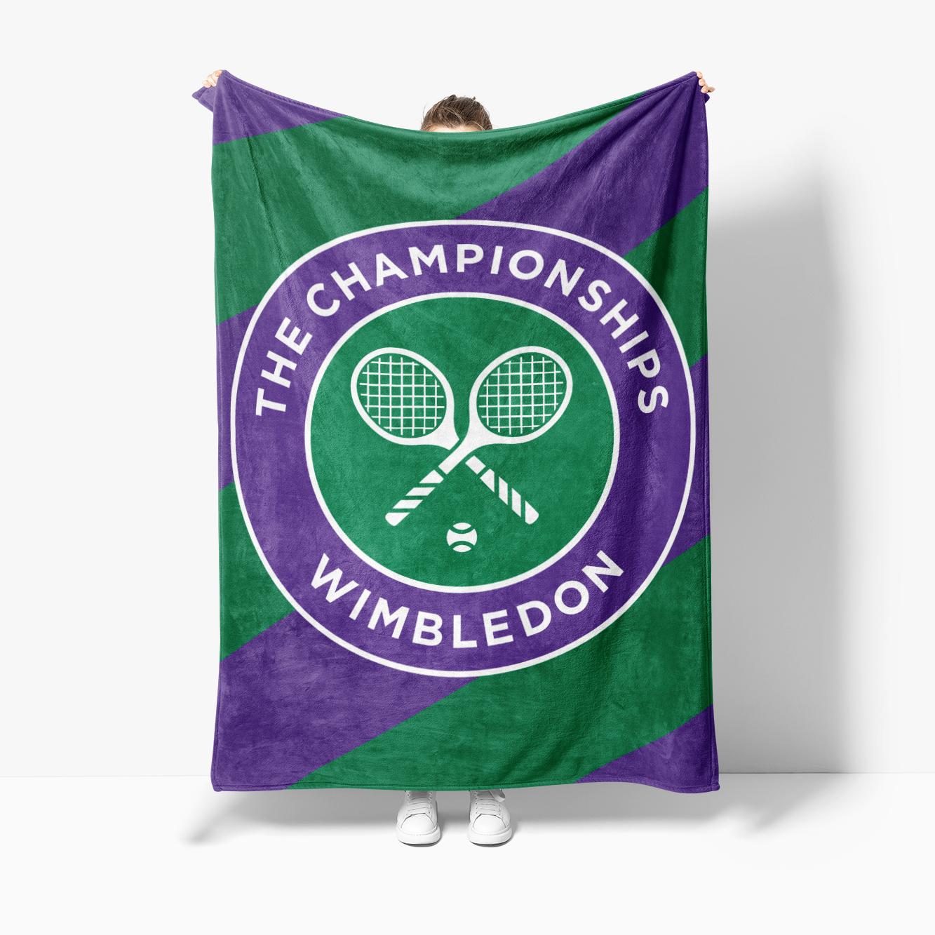 

C-Championships Comfort warm soft plush blanket w-Wimbledon for sofa living fashion room office bedroom travel Flannel gift 75x90cm