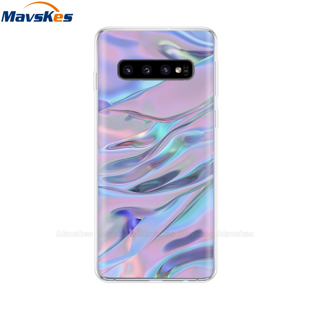 La più recente custodia stampata in TPU per Samsung Galaxy S10 S10 + Coperture del telefono per Samsung S10 Plus S10e Custodie Cover posteriore Paraurti Fundas Coque