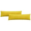 Sofa Cushions 2 Pieces Yellow 145 X 40 Cm Cord Fabric