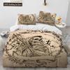 3D Gothic Horror Skull Cartoon Comforter Bedding Set,Duvet Cover Bed Set Quilt Cover Pillowcase,King Queen Size Bedding Set Gift