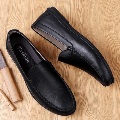 Italian Leather Mens Shoes Casual Luxury Summer New Men Loafers Driving Moccasins Male Comfortable Light Slip On Boat Shoes Man