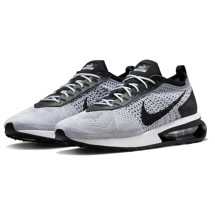 New Nike Air Max Flyknit Racer Pure Platinum Black DJ6106-002