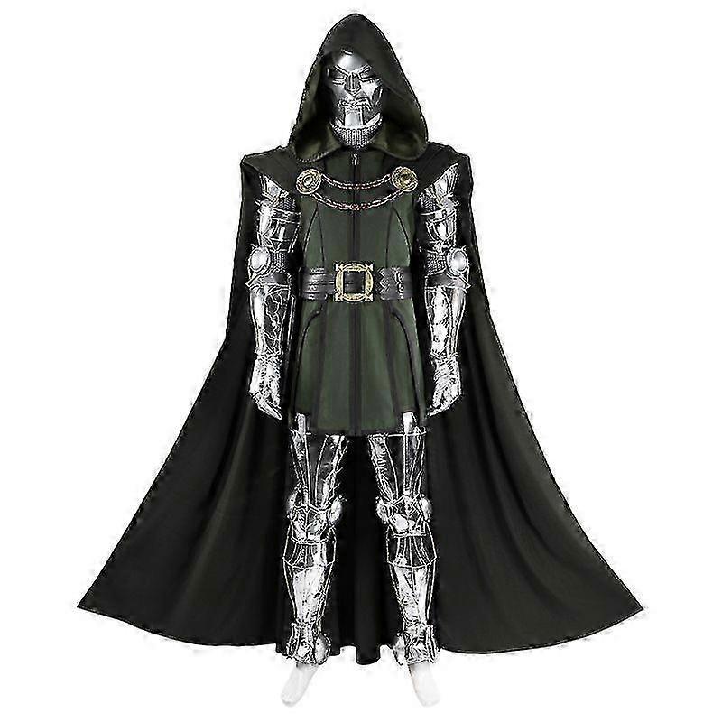 Fantastic Four Doctor Doom Cosplay Costume Jumpsuit With Cape