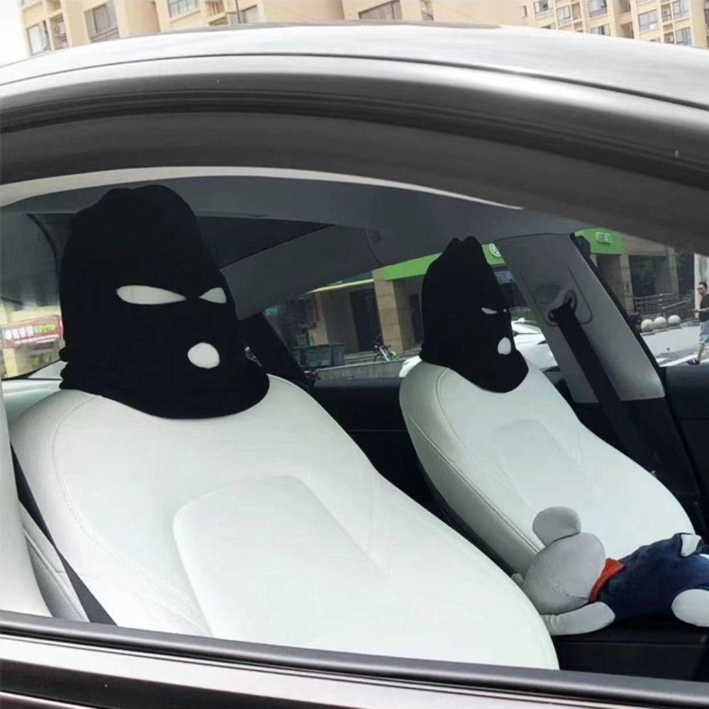 Knitting Halloween Car Funny Hat Decoration Halloween Auto Headrest Decor Cover Car Seat