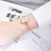 Kimio K6435 Rhinestone Chain Bracelet Women's Watch Gold White