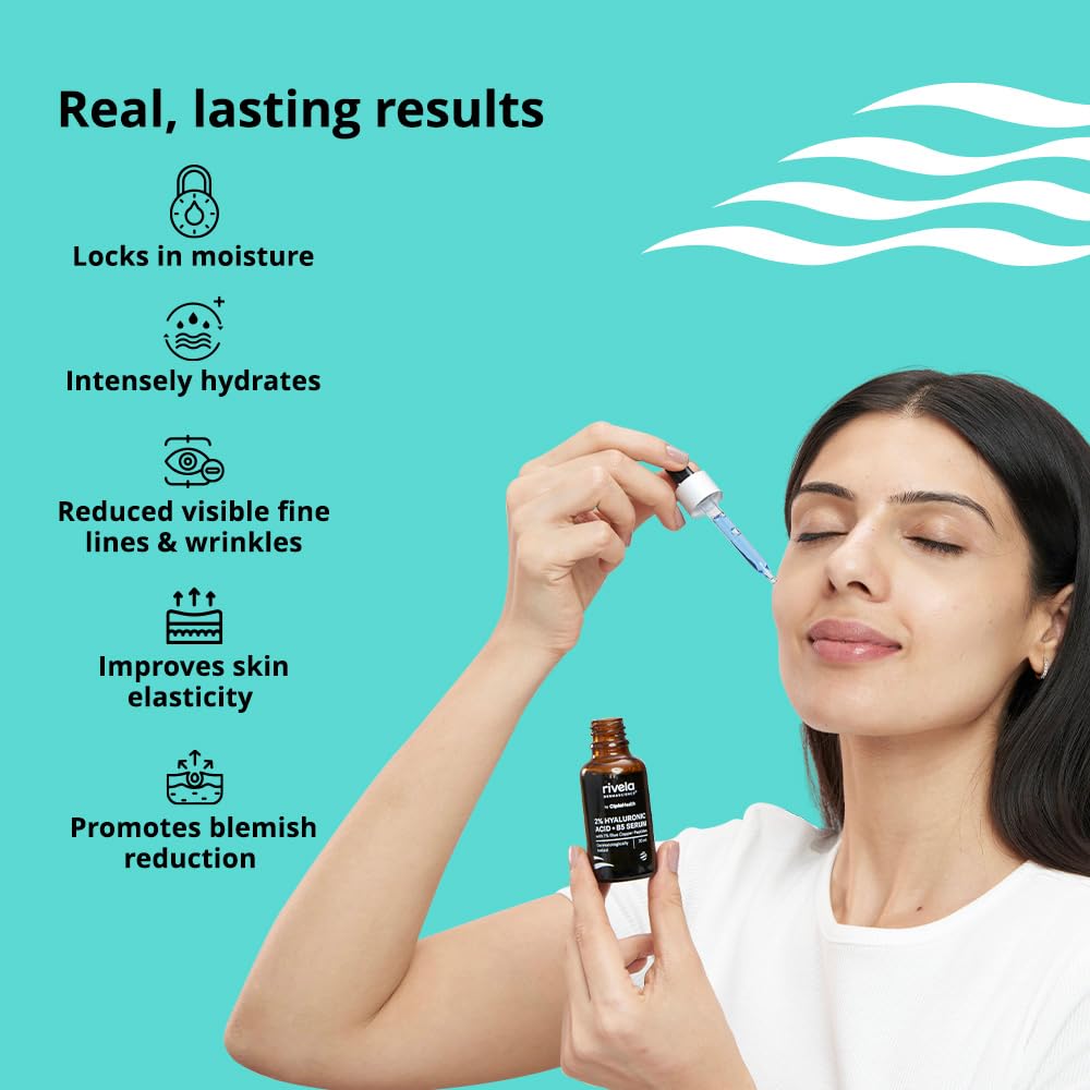 Rivela Dermascience Hyaluronic Acid 2% + B5 Serum 30ml For Hydrated Smooth Glowing Skin