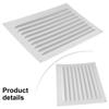 Aluminum Vent Cover 100x100mm Soffit Ventilation Louver Rust Resistant Epoxy Coated Nylon Mesh Long-lasting Performance