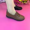 2024 Fashion Women Leather Flats Spring Shoes Comfort Fashion Classic Loafers Casual Leather Shoes Women Large Size 42 Flat Shoe