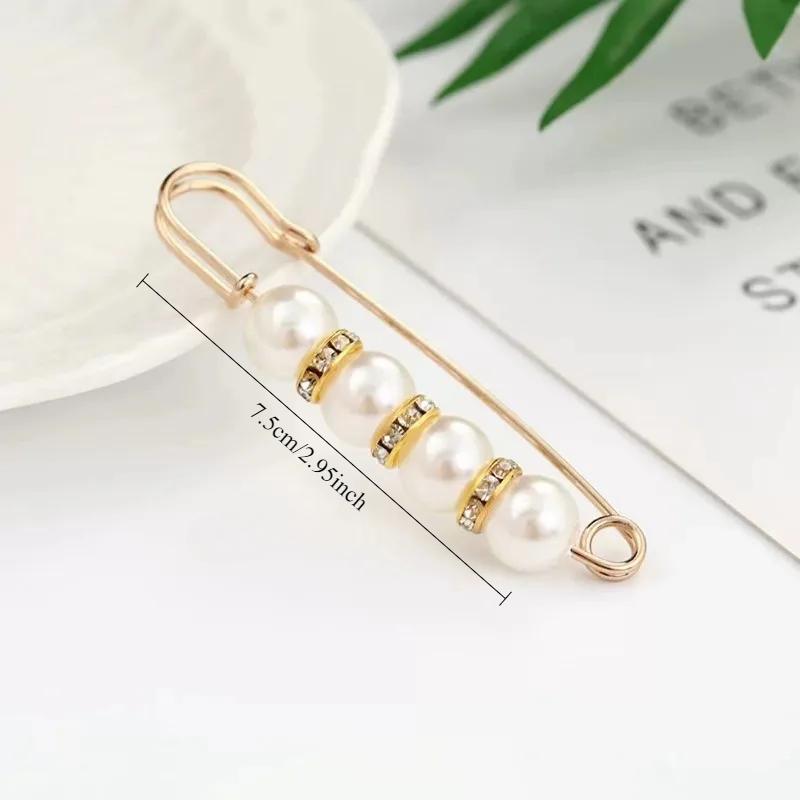 

53 шт./20/8/6/1 Новые Жемчужные Броши-Булавки для Женщин Зажим для Подтяжки Талии Безопасная Булавка Брошь Пряжка для Свитера Кардигана Ювелирное Украшение Подарок Style B-1PC