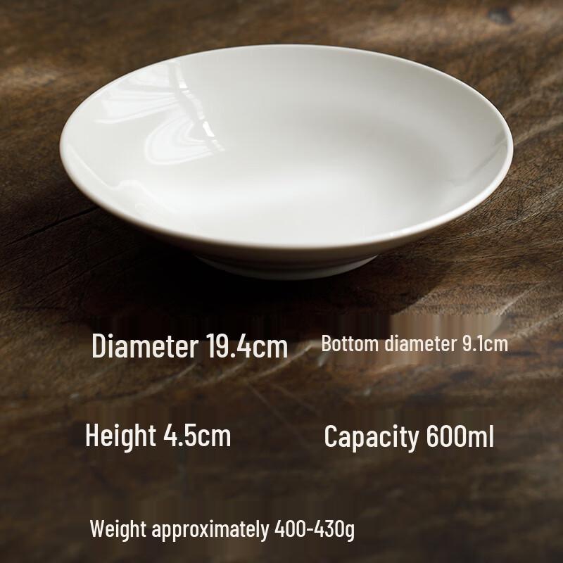 

Ru Han White Porcelain Ceramic Dinner Plate
