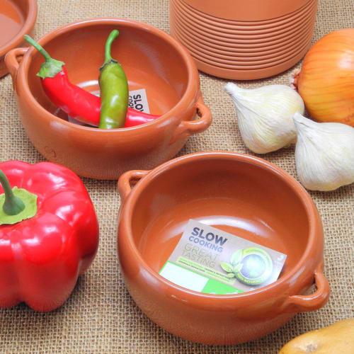 Graupera Spanish Casuela Deep Pot, 13cm, for Ajillo, Heat-Resistant, Oven-Safe, and Ceramic