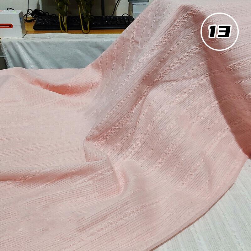 Cotton Jacquard Strip Breathable Soft Clothing Skin Friendly Fabric DIY Dress Mosquito Net Patchwork Needlework Clothing Supplie