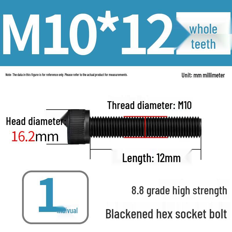 8.8 High-Strength Socket Head Cap Screw Bolt (M4-M20)