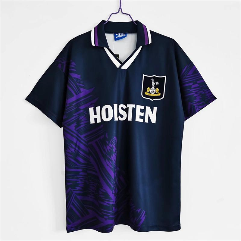 Maglia da Calcio Retro Tottenham Hotspur da Uomo a Maniche Corte Maglietta da Calcio Vintage Anni '90 Kit Casa/Trasferta Abbigliamento Sportivo