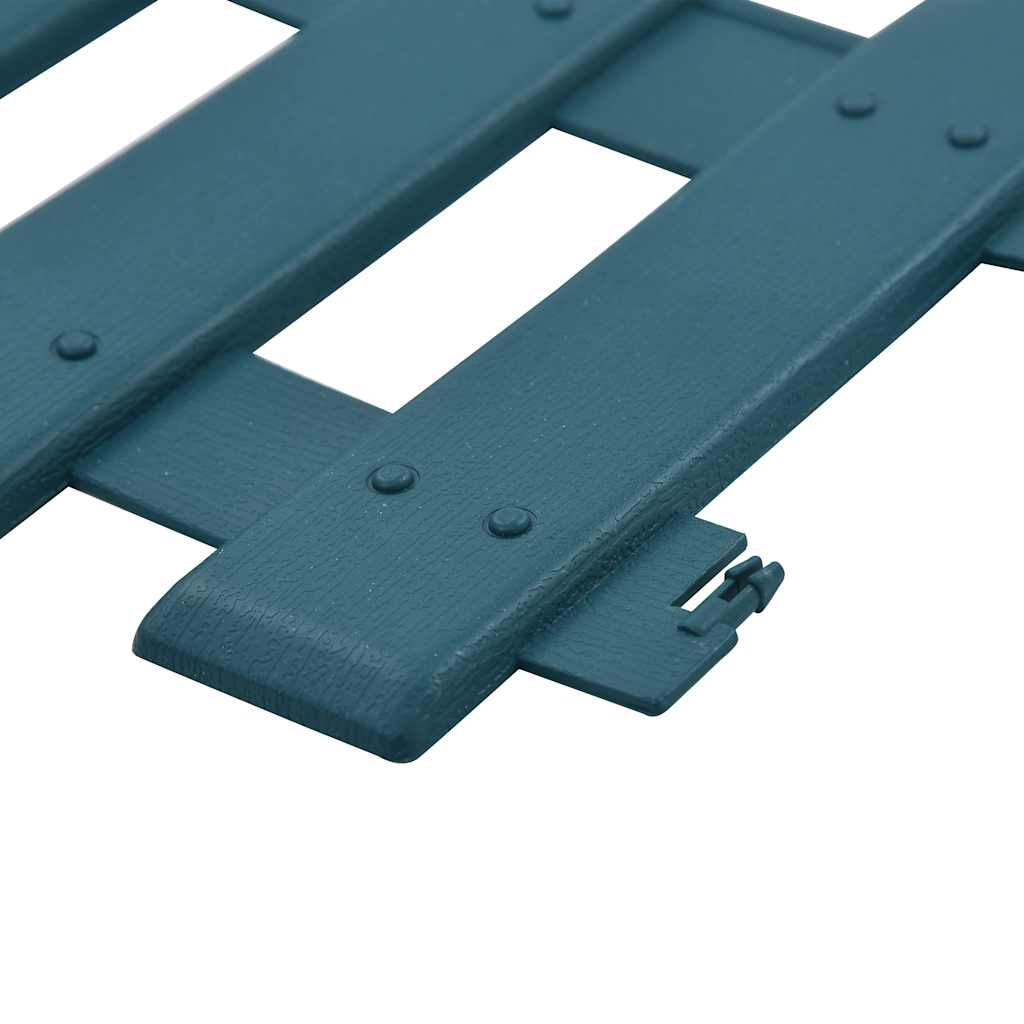 Lawn Edging 25 pcs Green 10 m PP